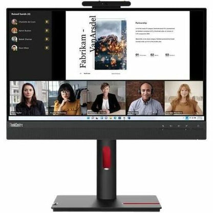 Moniteur LED Full HD Lenovo ThinkCentre TIO22GEN5 22" avec webcam - 16:9 - Noir 12N8GAR1US