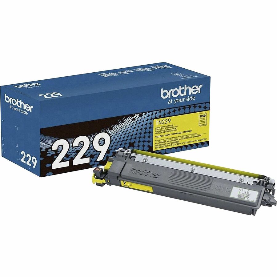 Cartouche de toner laser Brother d'origine à rendement standard - Jaune - 1 unité TN229Y