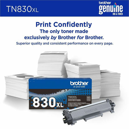 Cartouche de toner laser d'origine Brother - Noir - 1 pièce TN830XL