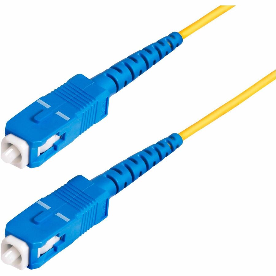 Câble à fibre optique monomode simplex SC vers SC (UPC) OS2 de 100 m (328 pi) de StarTech.com, 9/125, 40G/100G, faible perte d'insertion, cordon de raccordement LSZH SPSMSCSC-OS2-100M