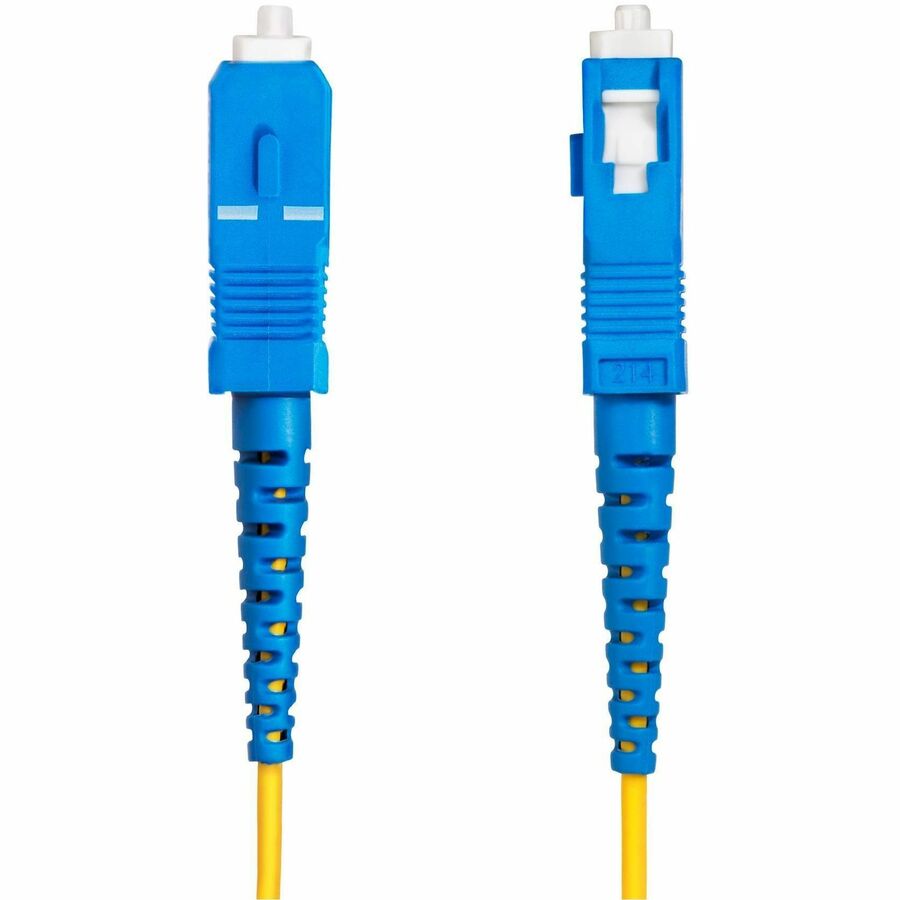 Câble à fibre optique monomode simplex SC vers SC (UPC) OS2 de 100 m (328 pi) de StarTech.com, 9/125, 40G/100G, faible perte d'insertion, cordon de raccordement LSZH SPSMSCSC-OS2-100M