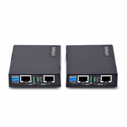 StarTech.com Kit d'extension Ethernet VDSL2 sur une seule paire de câbles, jusqu'à 1 km (0,6 mi) Répéteur LAN sur RJ11/CAT5e/CAT6, remplace 110VDSLEXT VDSL-LAN-EXTENDER-1G