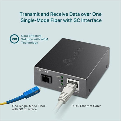 Convertisseur de média Gigabit WDM TP-Link FC311A-2