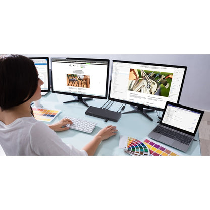 Belkin Universal USB-C Triple Display Dock-laptop docking station HDMI DisplayPort INC007TTBK