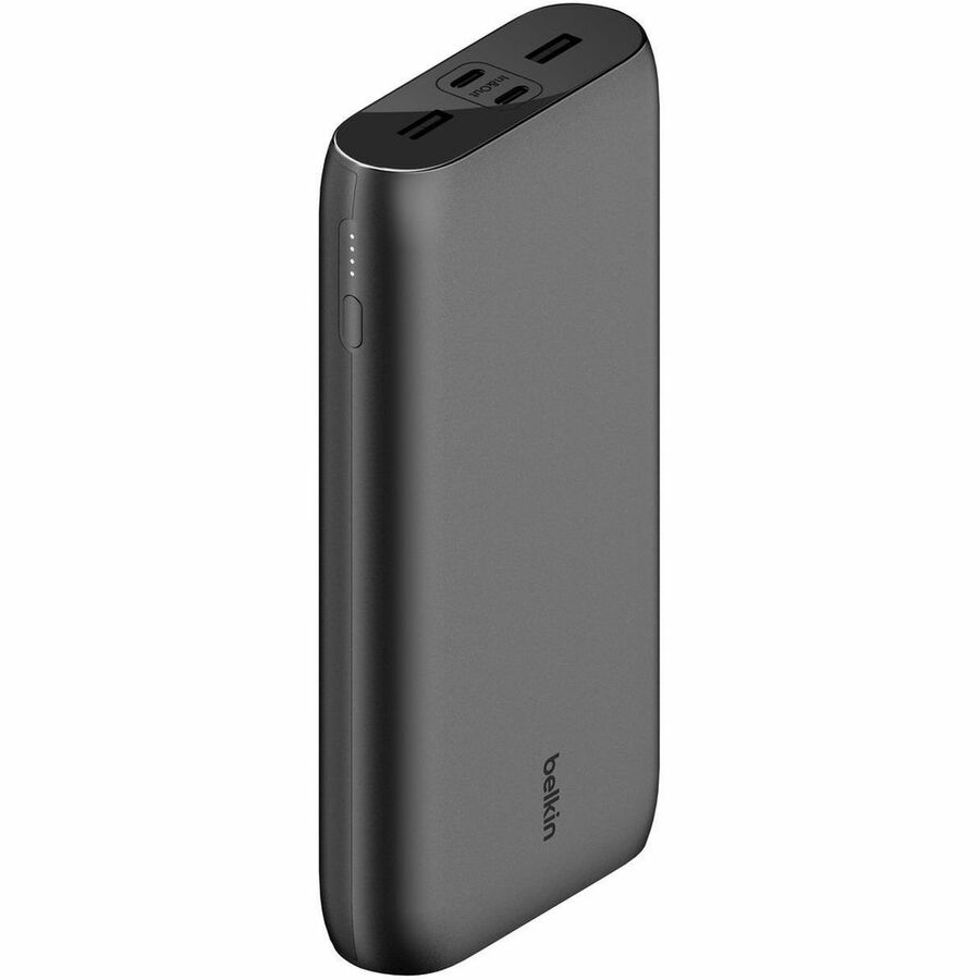Chargeur portatif Belkin 32 W à 4 ports USB - 26 000 mAh - 2 x USB-A (12 W), 2 x USB-C (20 W) - Chargeur portable - avec câble USB-C vers USB-C - Noir BPB016btBK