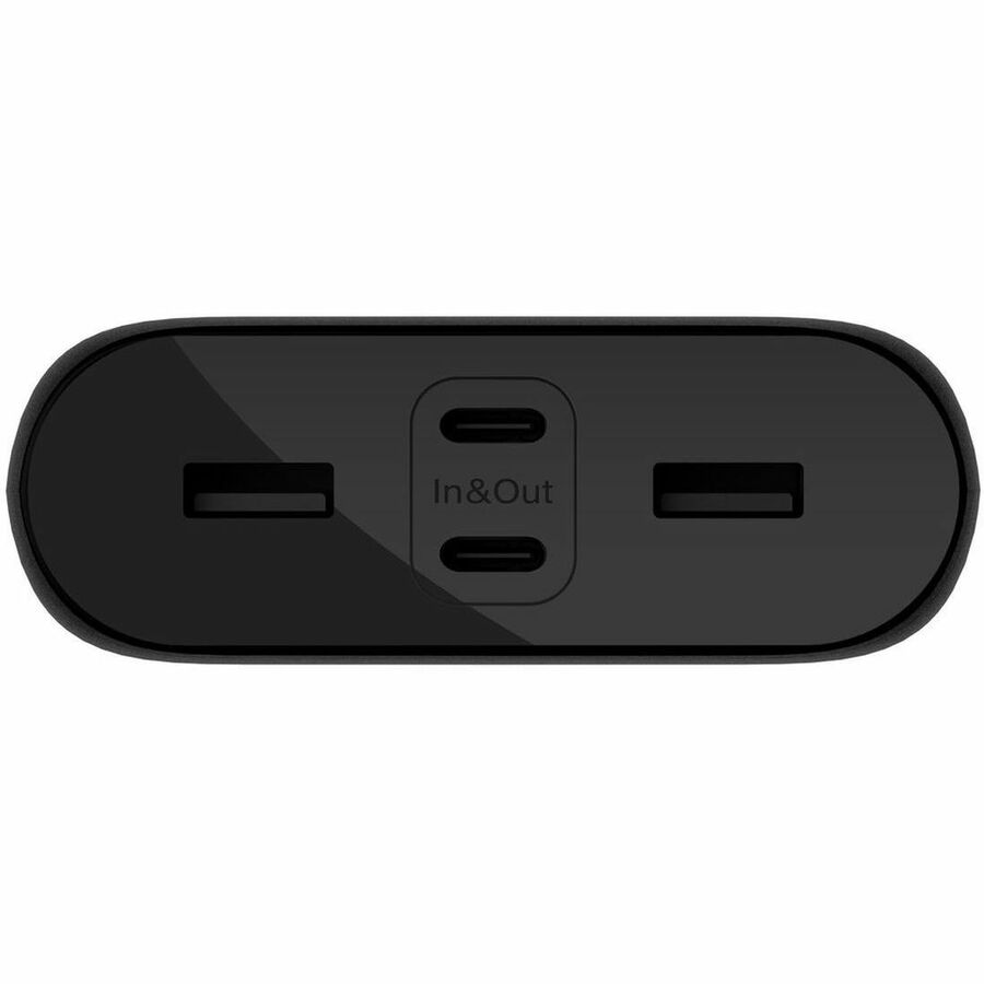 Chargeur portatif Belkin 32 W à 4 ports USB - 26 000 mAh - 2 x USB-A (12 W), 2 x USB-C (20 W) - Chargeur portable - avec câble USB-C vers USB-C - Noir BPB016btBK