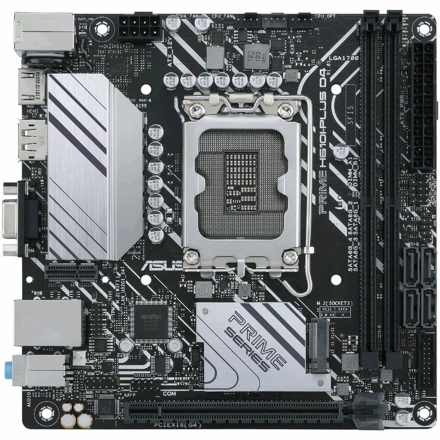 Carte mère de bureau Asus Prime PRIME H610I-PLUS D4-CSM - Chipset Intel H610 - Socket LGA-1700 - Mini ITX PRIME H610I-PLUSD4-CSM