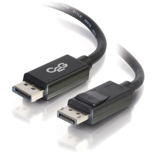 Câble DisplayPort C2G de 1,8 m avec loquets 8K UHD M/M - Noir 54401