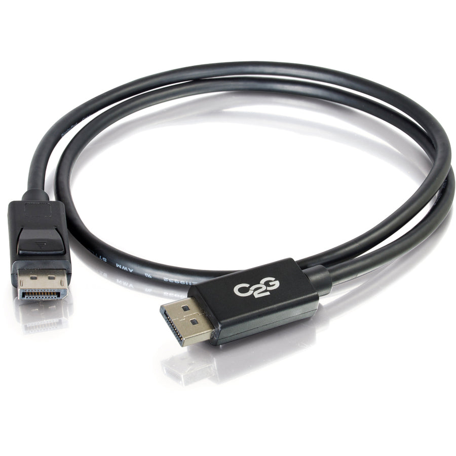 Câble DisplayPort C2G de 1,8 m avec loquets 8K UHD M/M - Noir 54401