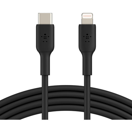 Câble Belkin BoostCharge USB-C vers Lightning (1 mètre / 3,3 pieds, noir) CAA003BT1MBK