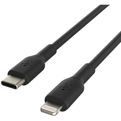 Câble Belkin BoostCharge USB-C vers Lightning (1 mètre / 3,3 pieds, noir) CAA003BT1MBK