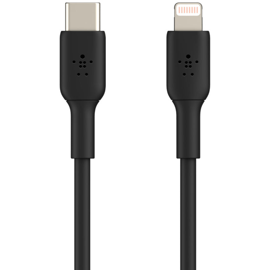 Câble Belkin BoostCharge USB-C vers Lightning (1 mètre / 3,3 pieds, noir) CAA003BT1MBK