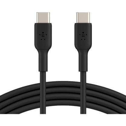 Belkin 60W USB-C to USB-C Cable - 480 Mbps - PVC - M/M - 1m/3.3ft - Black CAB003BT2MBK