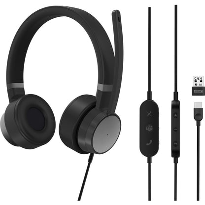 Casque filaire Lenovo Go ANC (Thunder Black) 4XD1C99223