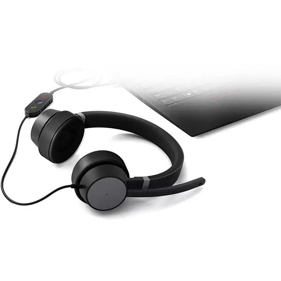 Casque filaire Lenovo Go ANC (Thunder Black) 4XD1C99223