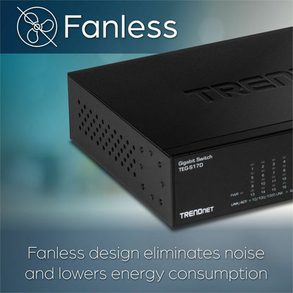 TRENDnet 16-Port Gigabit Desktop Switch TEG-S17D