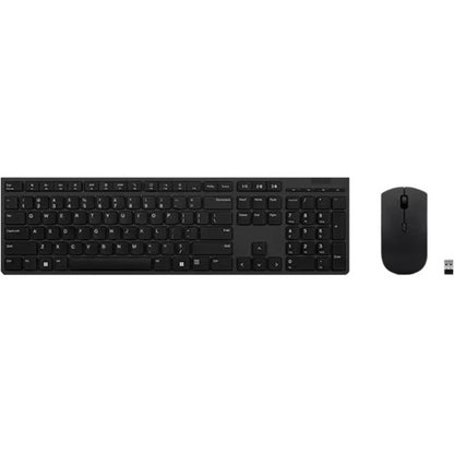 Ensemble clavier et souris rechargeables sans fil Lenovo Professional - Anglais américain 4X31K03931