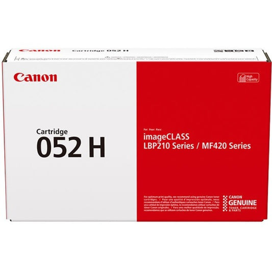 Cartouche de toner laser haute capacité d'origine Canon 052H - Pack individuel - Pack noir 2200C001