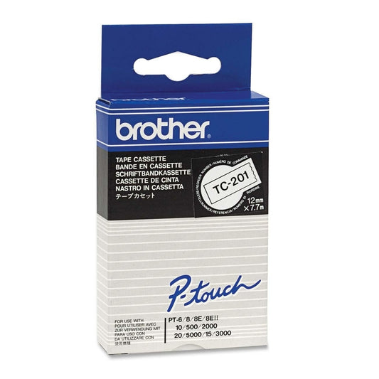 Ruban d'étiquettes Brother P-touch TC201 TC201