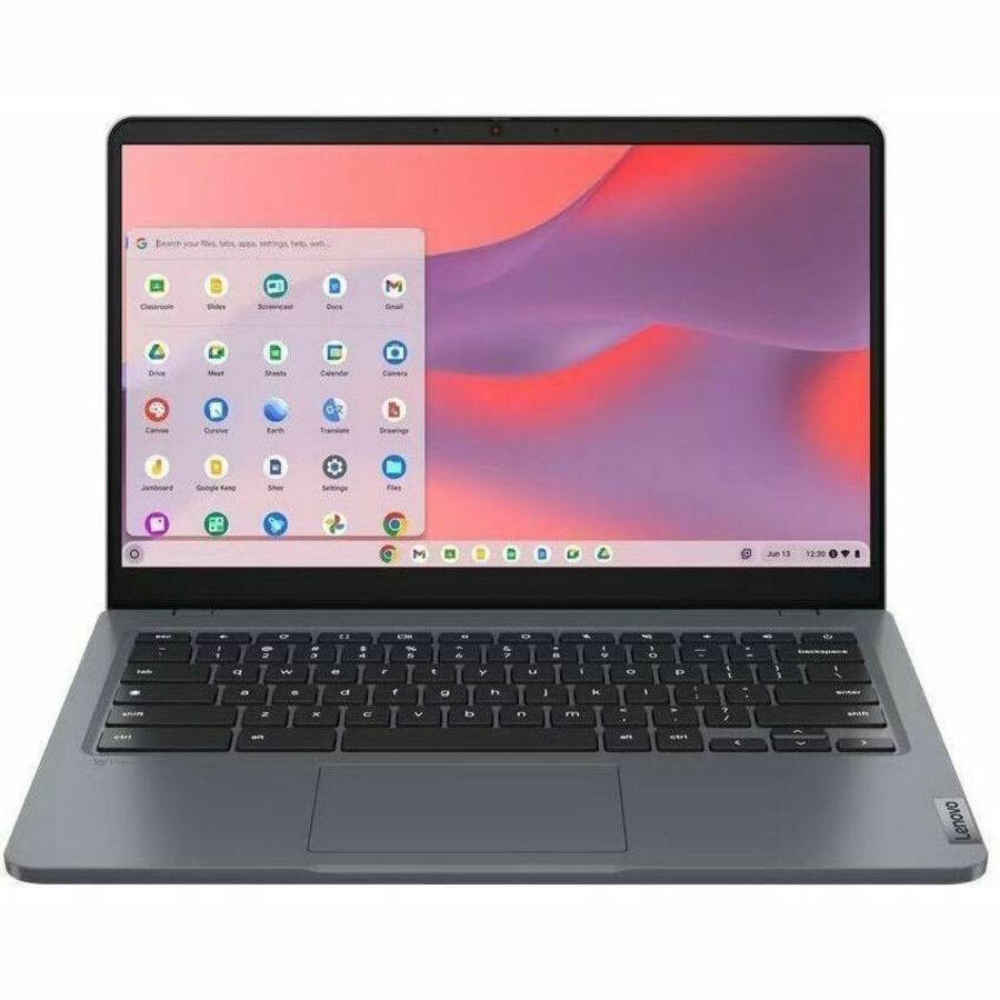 Ordinateur portable Lenovo 14e Chromebook Gen 3 82W60000US 14" - HD - Intel N100 - 4 Go - Mémoire flash 32 Go - Clavier anglais - Gris orage 82W60000US