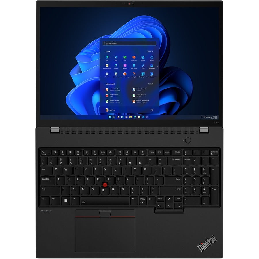 Station de travail mobile Lenovo ThinkPad 21HK0007US 16" - WUXGA - Intel Core i7 13e génération i7-1360P - 16 Go - SSD 512 Go - Clavier anglais - Villi Black 21HK0007US