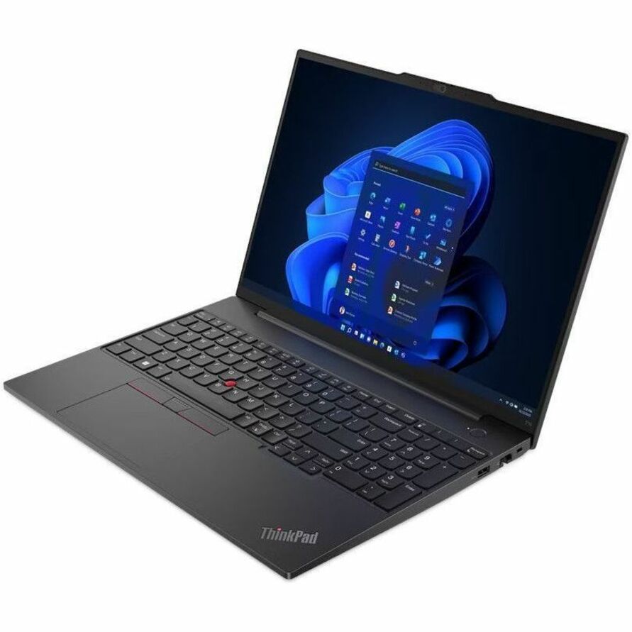Lenovo ThinkPad E16 Gen 1 21JT001QUS 16" Notebook - WUXGA - AMD Ryzen 7 7730U - 16 GB - 512 GB SSD - English Keyboard - Graphite Black 21JT001QUS