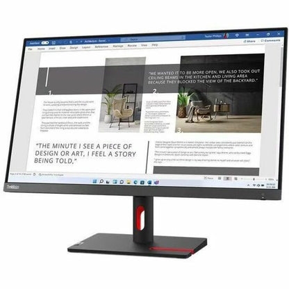Lenovo ThinkVision S27i-30 27" Class Full HD LED Monitor - 16:9 - Storm Gray 63DFKAT4US