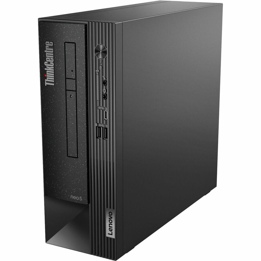 Ordinateur de bureau Lenovo ThinkCentre neo 50s Gen 4 12JF0000US - Intel Core i5 13e génération i5-13400 - 8 Go - SSD 256 Go - Petit format - Noir 12JF0000US