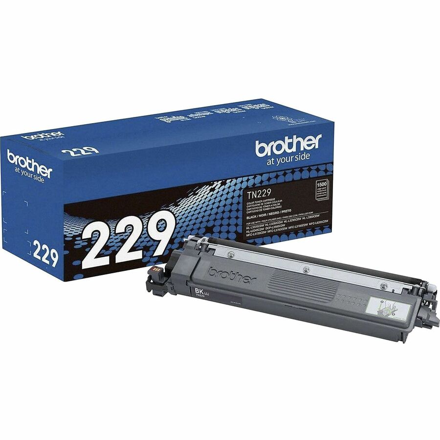 Cartouche de toner laser Brother d'origine à rendement standard - Noir - 1 unité TN229BK