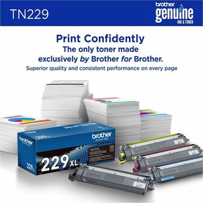 Cartouche de toner laser Brother d'origine à rendement standard - Magenta - 1 unité TN229M