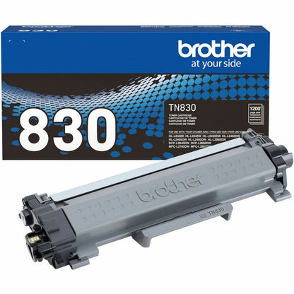 Cartouche de toner laser Brother d'origine à rendement standard - Noir - 1 unité TN830
