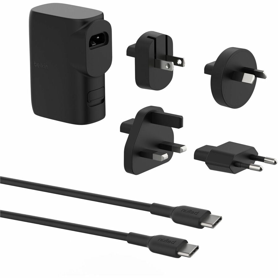 Kit chargeur mural hybride Belkin 25 W + batterie externe 5 K + adaptateur de voyage BPZ003BT1MBK-B6