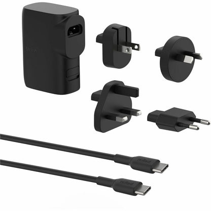 Kit chargeur mural hybride Belkin 25 W + batterie externe 5 K + adaptateur de voyage BPZ003BT1MBK-B6