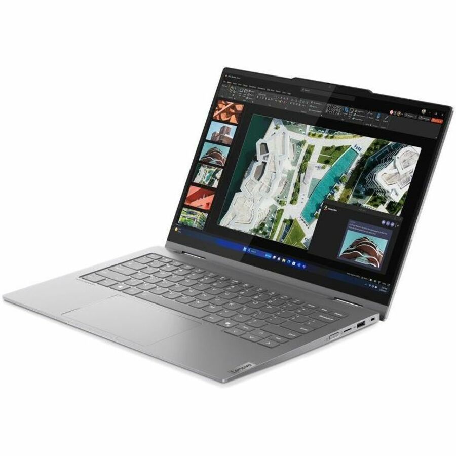 Lenovo ThinkBook 14 G4 IML 21MX000GUS Ordinateur portable convertible 2 en 1 à écran tactile 14" - WUXGA - Intel Core Ultra 7 155U - 16 Go - SSD 512 Go - Clavier anglais (États-Unis) - Gris Luna 21MX000GUS