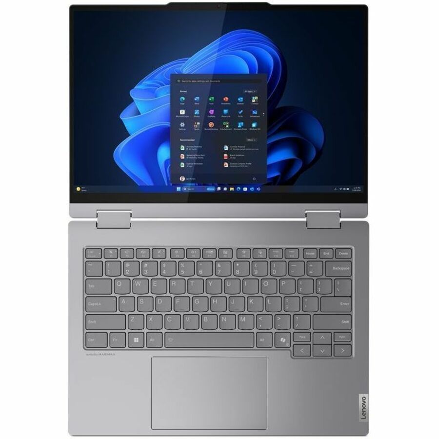 Lenovo ThinkBook 14 G4 IML 21MX000GUS Ordinateur portable convertible 2 en 1 à écran tactile 14" - WUXGA - Intel Core Ultra 7 155U - 16 Go - SSD 512 Go - Clavier anglais (États-Unis) - Gris Luna 21MX000GUS