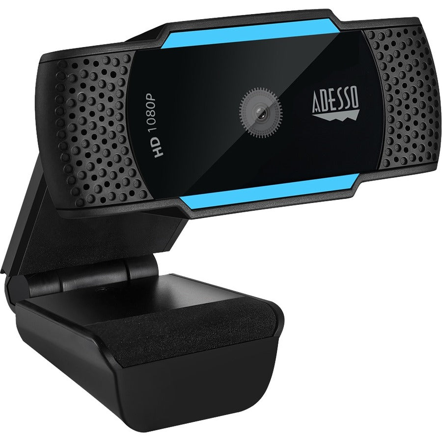 Webcam Adesso CyberTrack CyberTrack H5 - 2,1 mégapixels - 30 ips - Noir, Bleu - USB 2.0 - 1 de chaque CYBERTRACKH5