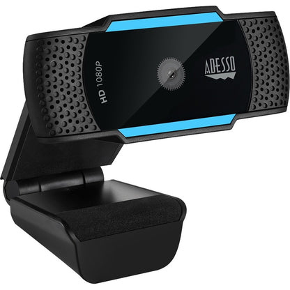 Webcam Adesso CyberTrack CyberTrack H5 - 2,1 mégapixels - 30 ips - Noir, Bleu - USB 2.0 - 1 de chaque CYBERTRACKH5