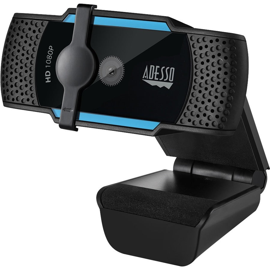 Webcam Adesso CyberTrack CyberTrack H5 - 2,1 mégapixels - 30 ips - Noir, Bleu - USB 2.0 - 1 de chaque CYBERTRACKH5