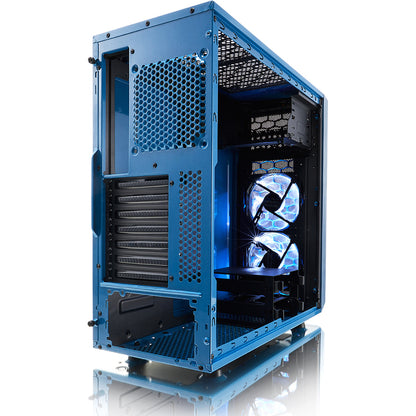 Boîtier d'ordinateur Fractal Design Focus G avec panneau latéral vitré FD-CA-FOCUS-BU-W