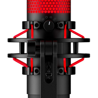 HyperX QuadCast Electret Condenser Microphone - Black, Red 4P5P6AA
