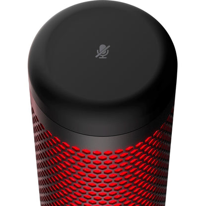 HyperX QuadCast Electret Condenser Microphone - Black, Red 4P5P6AA