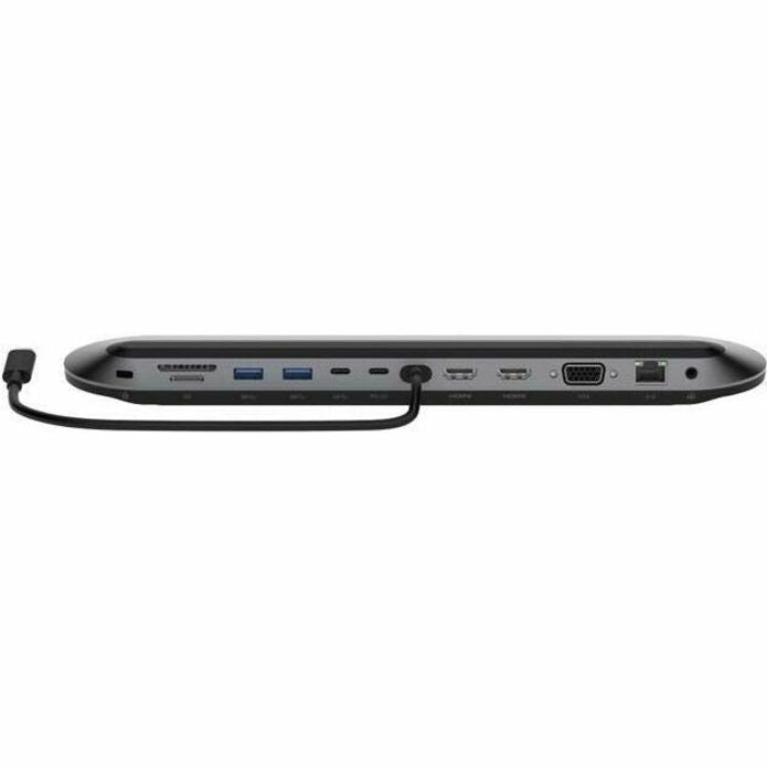 Station d'accueil universelle USB-C 11 en 1 Belkin - USB 3.2 - 10 Gbit/s - 100 W - 2 x HDMI, 1 x VGA, 2 x USB-A, 1 x USB-C - Gris INC014BTSGY