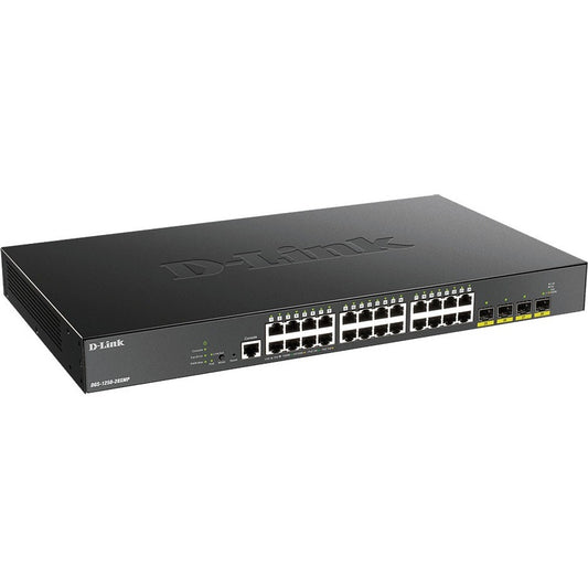 Commutateur PoE intelligent géré 10 Gigabit à 28 ports D-Link DGS-1250-28XMP-6KV
