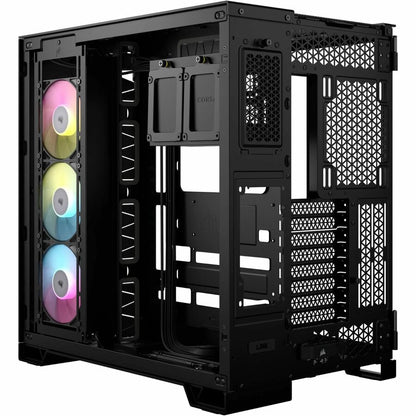 Boîtier PC Corsair iCUE LINK 6500X RGB ATX à double chambre et demi-tour - Noir CC-9011269-WW