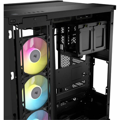 Boîtier PC Corsair iCUE LINK 6500X RGB ATX à double chambre et demi-tour - Noir CC-9011269-WW