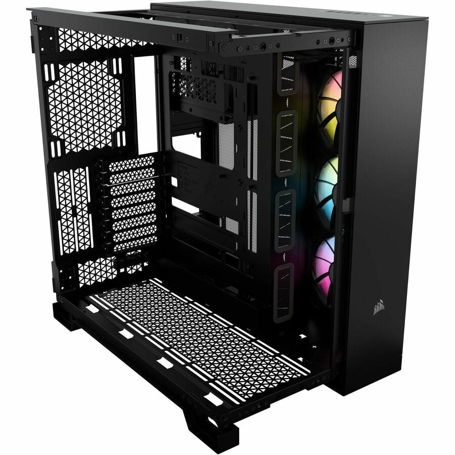 Boîtier PC Corsair iCUE LINK 6500X RGB ATX à double chambre et demi-tour - Noir CC-9011269-WW
