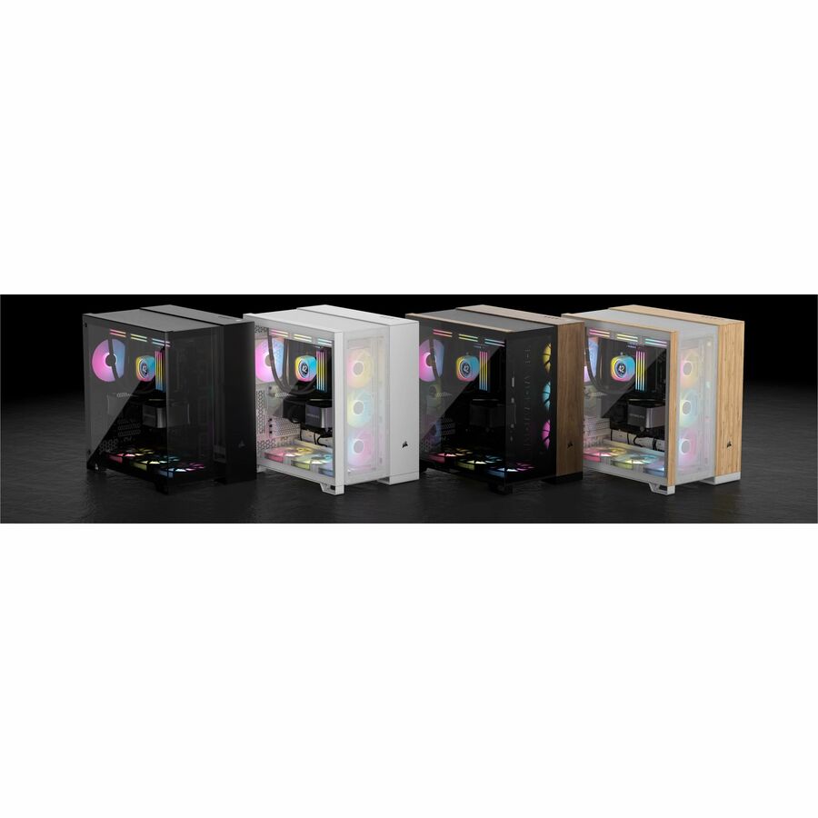 Boîtier PC Corsair iCUE LINK 6500X RGB ATX à double chambre et demi-tour - Noir CC-9011269-WW