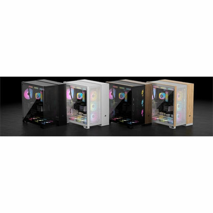 Boîtier PC Corsair iCUE LINK 6500X RGB ATX à double chambre et demi-tour - Noir CC-9011269-WW