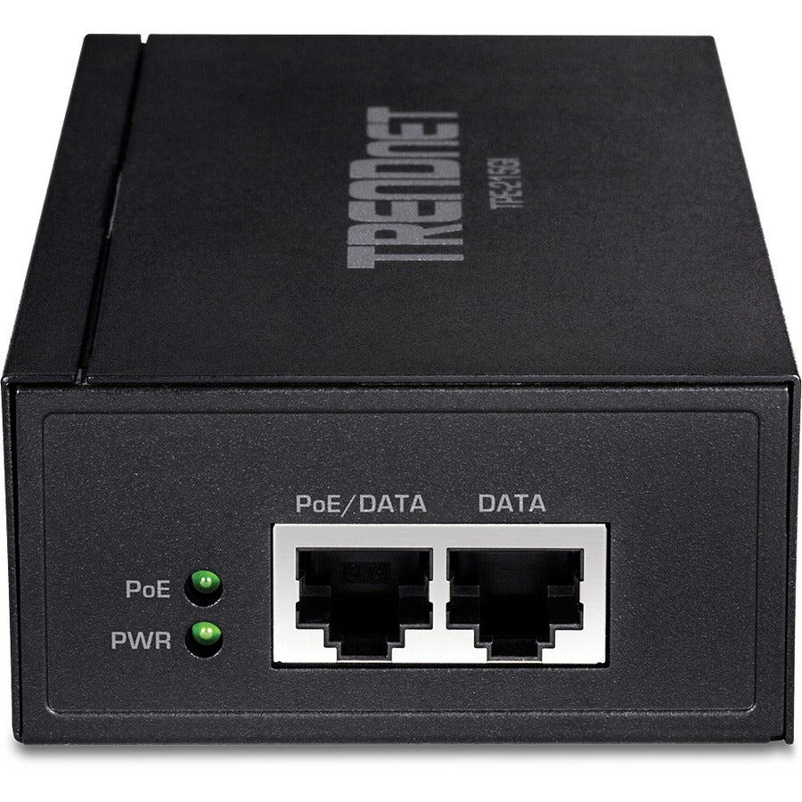Injecteur TRENDnet 2,5G PoE+, TPE-215GI, PoE (15,4 W) ou PoE+ (30 W), convertit un port non PoE en port PoE+ 2,5 G, compatible 2,5 GBASE-T, alimentation intégrée, met en réseau un périphérique PoE jusqu'à 100 m (328 pi) TPE-215GI