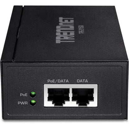 Injecteur TRENDnet 2,5G PoE+, TPE-215GI, PoE (15,4 W) ou PoE+ (30 W), convertit un port non PoE en port PoE+ 2,5 G, compatible 2,5 GBASE-T, alimentation intégrée, met en réseau un périphérique PoE jusqu'à 100 m (328 pi) TPE-215GI
